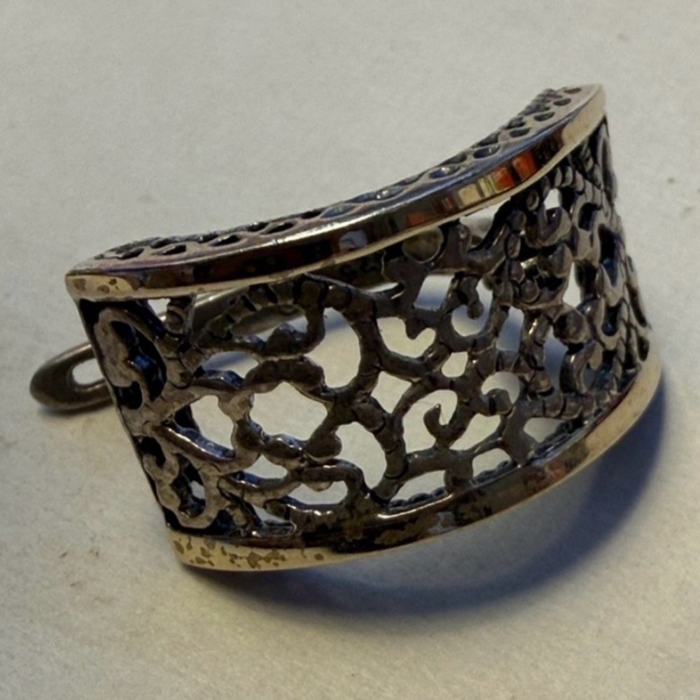 1 VINTAGE SIGNEF GG 14KT GOLD 925 FILLIGREE EARRING THE MISSING EARRING - Picture 1 of 4